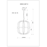 Подвесной светильник GardaDecor K2KG1146P-8