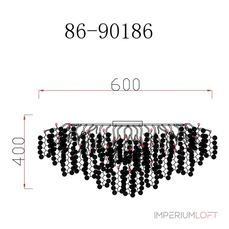 Потолочная люстра Тенера GardaDecor Tenera 86-90186