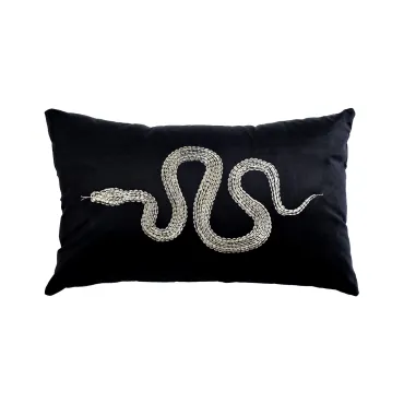 Подушка с вышивкой "серпенте" Garda Decor 70SW-19590 Подушка с вышивкой "серпенте" Garda Decor 70SW-19590