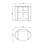 Тумбочка Garda Decor 77IP-30200