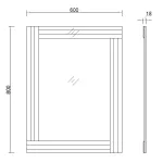 Зеркало GardaDecor KFG151