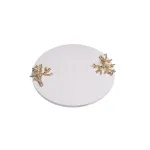 Поднос мраморный с золотым декором Garda Decor 55RD6272