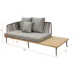 Диван Garda Decor Bayley 129KN-03047