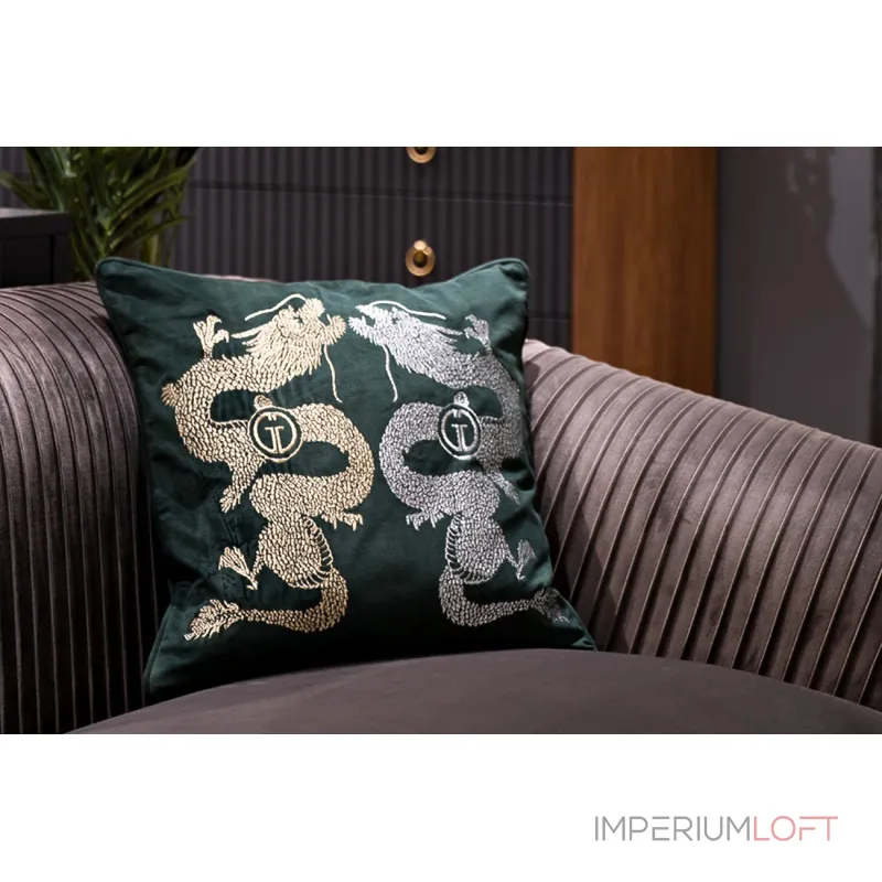 Подушка вышивка "пара драконов" Garda Decor 70SW-30939 Подушка вышивка "пара драконов" Garda Decor 70SW-30939