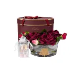 Диффузор Овал красный, спрей Розовый пион GardaDecor 96CN-LV22