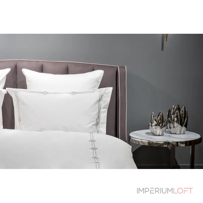 Комплект постельного белья с вышивкой арктик Garda Decor Арктик 175SMR-17503