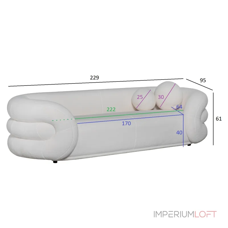 Диван Garda Decor 22024+117 ZW-22024