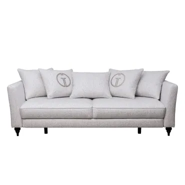 Диван трехместный GardaDecor Sorrento 187BD-SORRENTO(K)-230M-3K-Santo1902-SECRU+Nev83