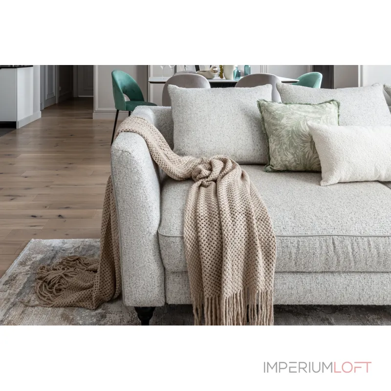 Диван трехместный GardaDecor Sorrento 187BD-SORRENTO(K)-230M-3K-Santo1902-SECRU+Nev83