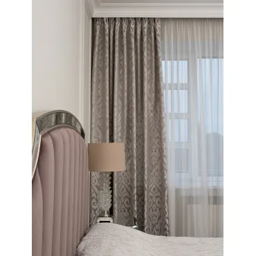 Портьера Восток сер GardaDecor 121GD-00041
