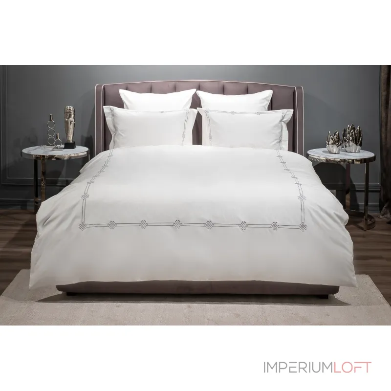 Комплект постельного белья с вышивкой арктик Garda Decor Арктик 175SMR-17502