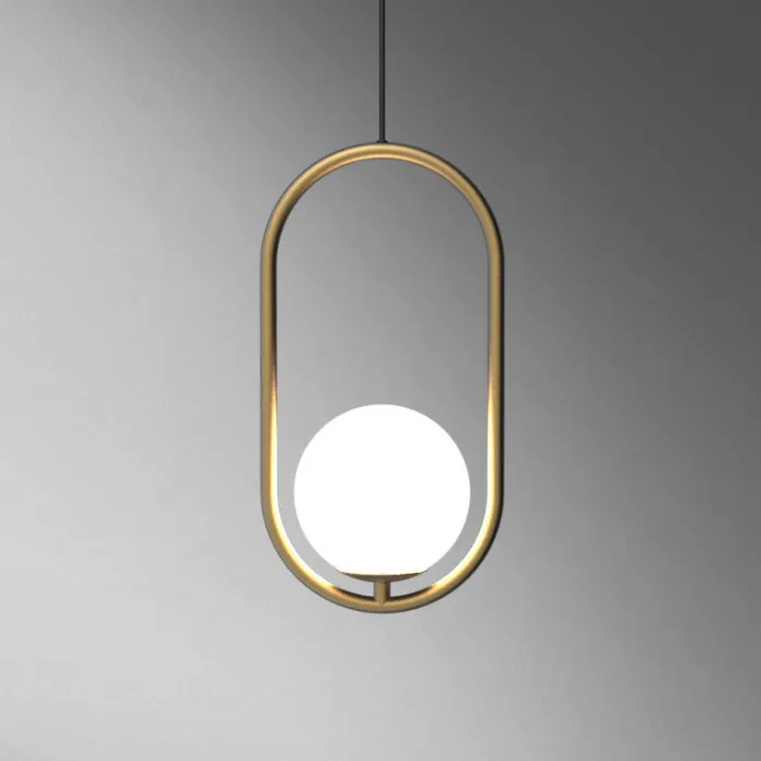 Подвесной светильник Matthew McCormick hoop 40 Gold MILA Pendant от ImperiumLoft