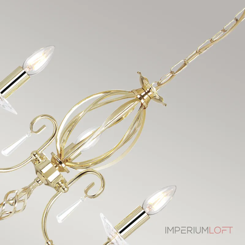 Люстра Elstead Lighting Aegean AG3-POL-BRASS Люстра Elstead Lighting Aegean AG3-POL-BRASS