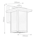 Настенный фонарь Kichler Cappanna KL-CAPPANNA-M-BKT