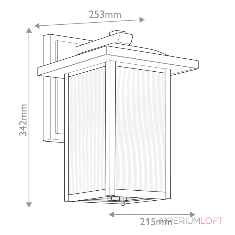 Настенный фонарь Kichler Cappanna KL-CAPPANNA-M-BKT