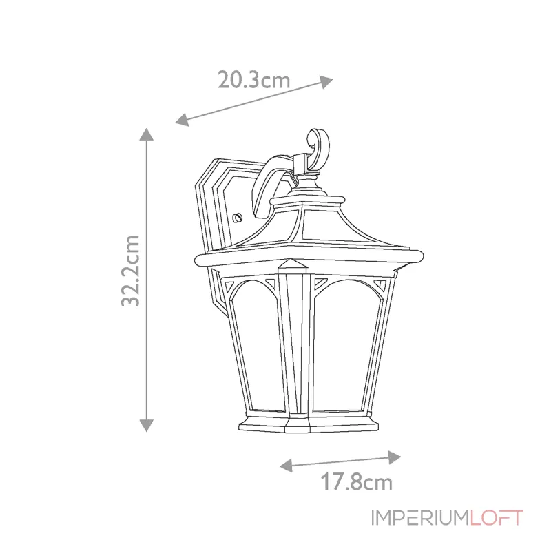 Настенный фонарь Quoizel Bedford QZ-BEDFORD2-S