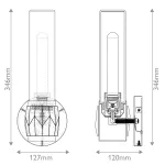 Бра для ванных комнат Hinkley Ellison HK-ELLISON1-BK-HB