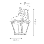 Настенный фонарь Elstead Lighting Bayview BAYVIEW-2L-BK