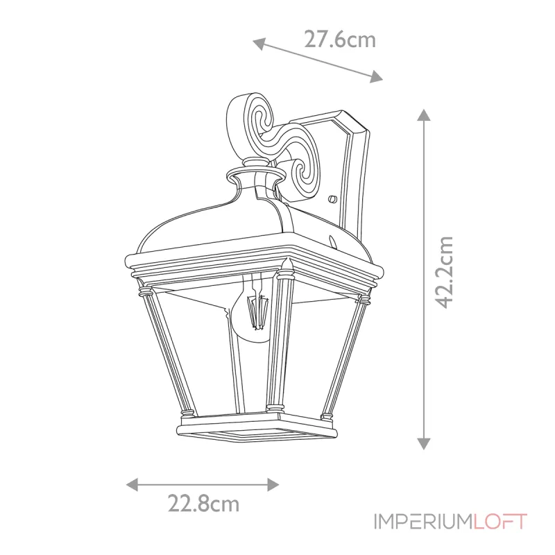 Настенный фонарь Elstead Lighting Bayview BAYVIEW-2L-BK