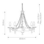 Люстра Elstead Lighting Warwick WR5-GRAPHITE
