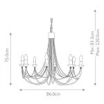 Люстра Elstead Lighting Carisbrooke CB8-BLACK
