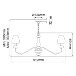 Люстра Elstead Lighting Armand DL-ARMAND8-AB