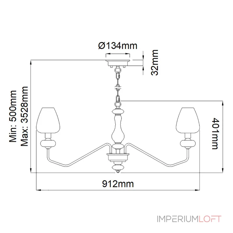 Люстра Elstead Lighting Armand DL-ARMAND8-AB Люстра Elstead Lighting Armand DL-ARMAND8-AB