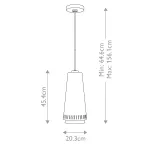 Подвесной светильник Feiss Carter FE-CARTER-P-A-MW
