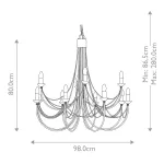 Люстра Elstead Lighting Carisbrooke CB12-BLACK