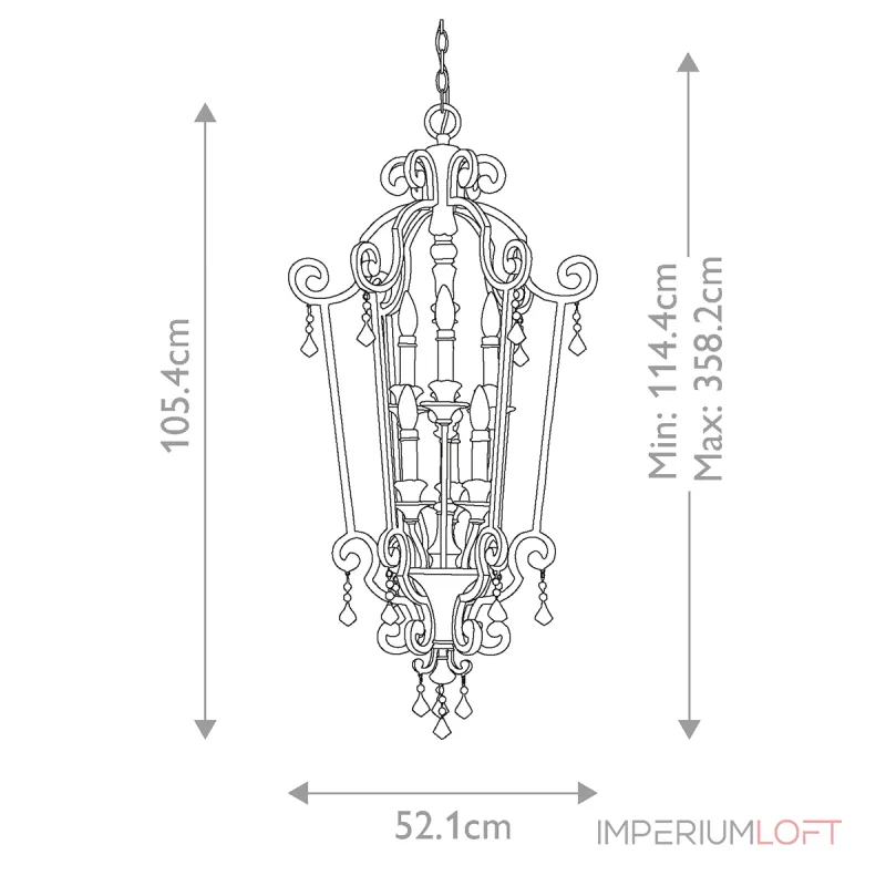 Люстра Quoizel Marquette QZ-MARQUETTE6-B
