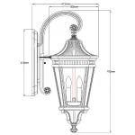 Настенный фонарь Feiss Cotswold lane FE-COTSLN2-L-BK
