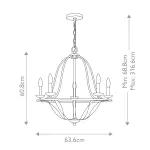 Люстра Quoizel Bradbury QZ-BRADBURY5-AWH