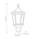Настенный фонарь Elstead Lighting Medstead half MD7-PIR-BLACK