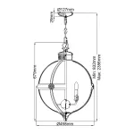 Люстра Feiss Adams FE-ADAMS-4P-BB