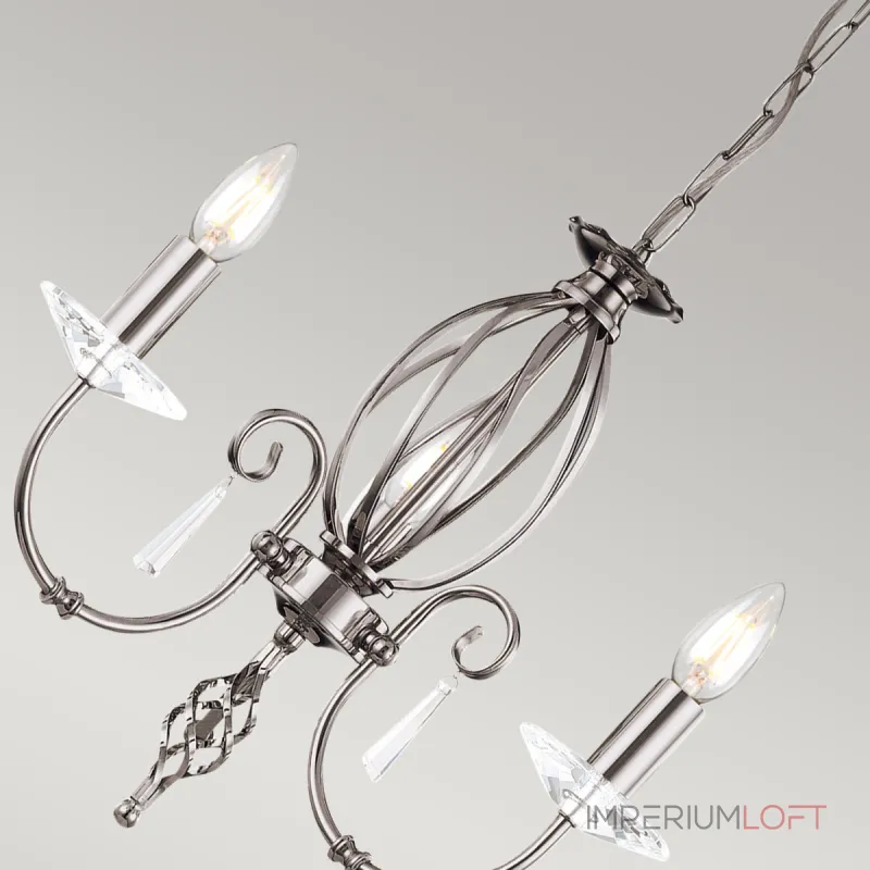 Люстра Elstead Lighting Aegean AG5-POL-NICKEL Люстра Elstead Lighting Aegean AG5-POL-NICKEL