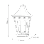 Настенный фонарь Hinkley Chapel hill HK-CHAPEL-HILL7-MB