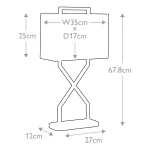 Настольная лампа Elstead Lighting Cross CROSS-TL-IVORY