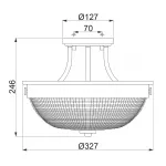 Потолочный светильник Quoizel Mantle QZ-MANTLE-SF-IS