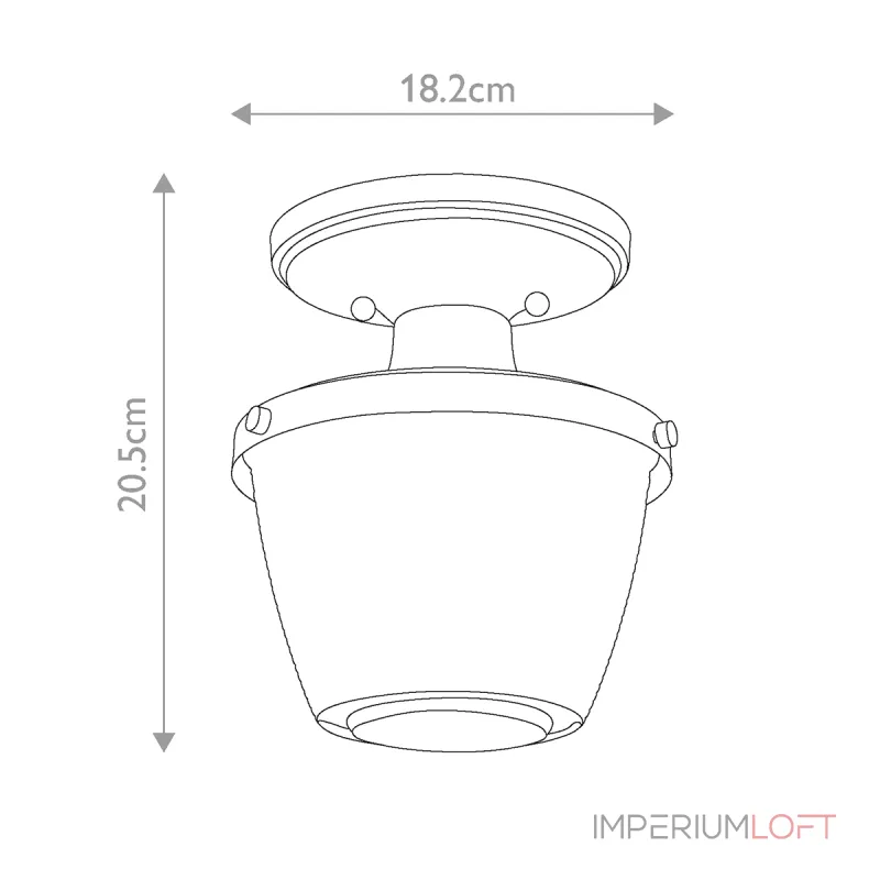 Потолочный светильник для ванной Quoizel Dublin QZ-DUBLIN-SF-PNBR