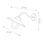 Настенный фонарь Elstead Lighting Klampenborg KLAMPENBORG-FGR