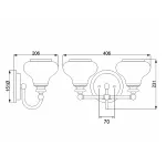 Бра для ванных комнат Hinkley Ainsley HK-AINSLEY2-BATH