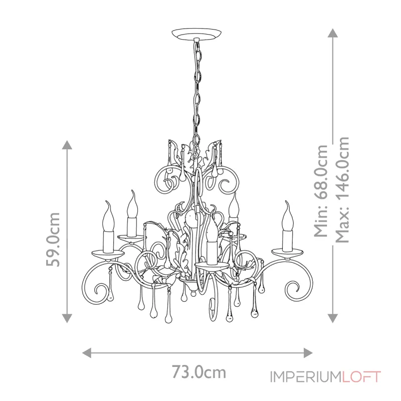 Люстра Elstead Lighting Amarilli AML5-BRONZE Люстра Elstead Lighting Amarilli AML5-BRONZE