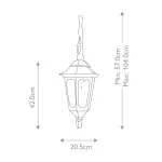 Подвесной фонарь Elstead Lighting Parish PR9-BLACK