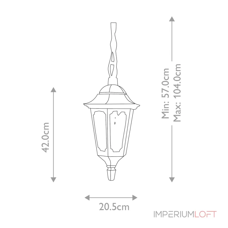 Подвесной фонарь Elstead Lighting Parish PR9-BLACK