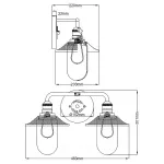 Бра для ванных комнат Hinkley Rigby QN-RIGBY2-BATH-AN