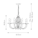 Люстра Elstead Lighting Aegean AG8-AGED-BRASS
