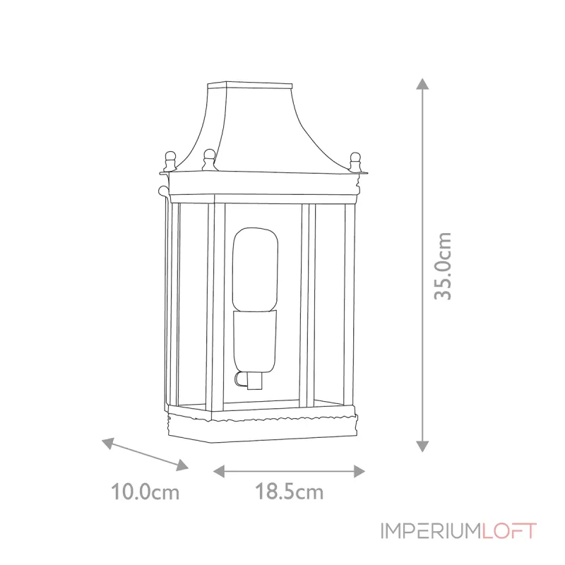 Настенный фонарь Elstead Lighting Regents park REGENTS-PARK-BR