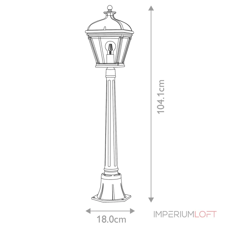 Фонарный столб Elstead Lighting Bayview BAYVIEW-4M-BK