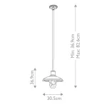 Подвесной фонарь Kichler Allenbury KL-ALLENBURY-P-M-BKT