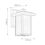 Настенный фонарь Kichler Cappanna KL-CAPPANNA-S-BKT